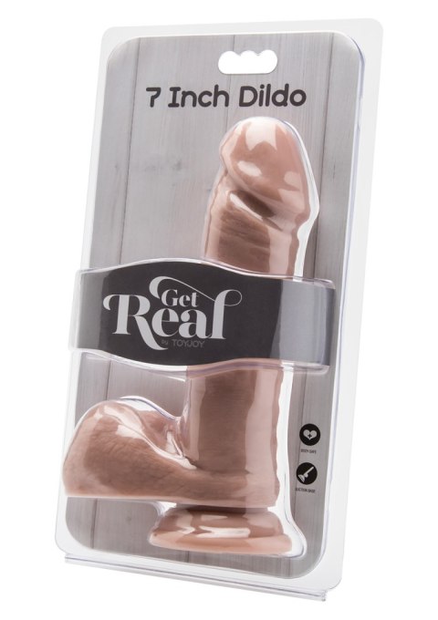 Penis jak realny naturalny sex dildo jądra 18cm