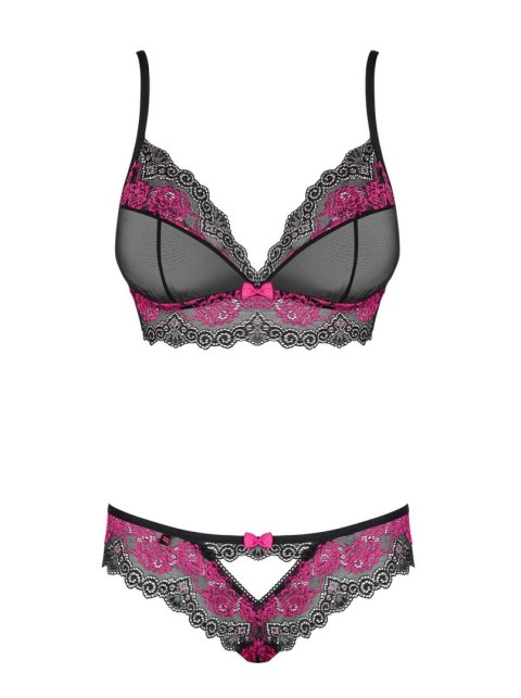 Zmysłowy sex komplet stanik figi obsessive l/xl