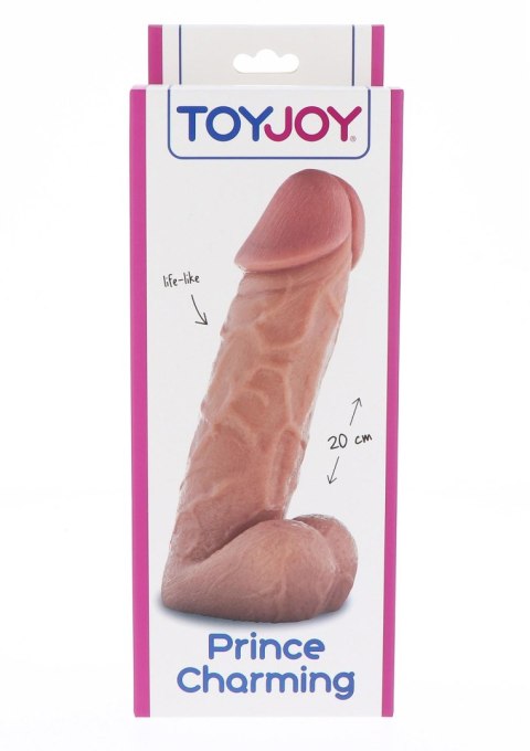 Wielki żylasty realistyczny penis z jądrami 20 cm