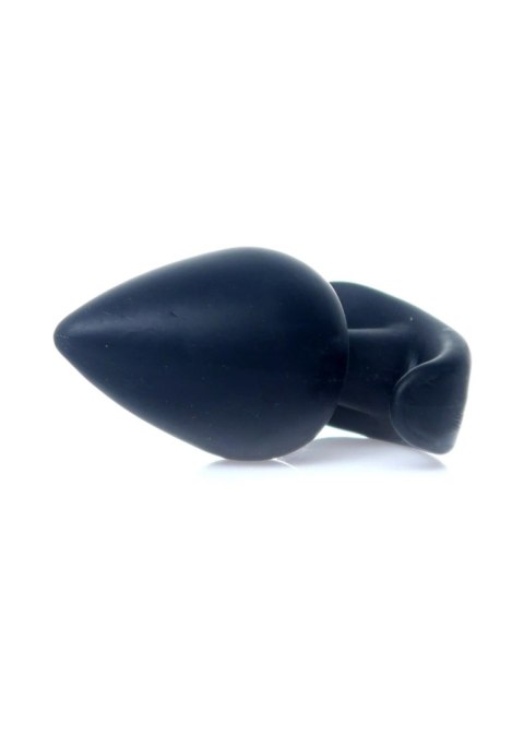 Gładka czarna zatyczka analna korek sex plug 8cm