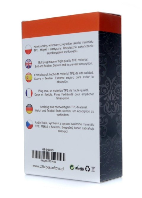 Zatyczka analna korek wtyczka do pupy erotyka 9cm