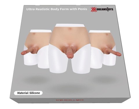 Majtki rozciągliwe z realistycznym dildo rozmiar L