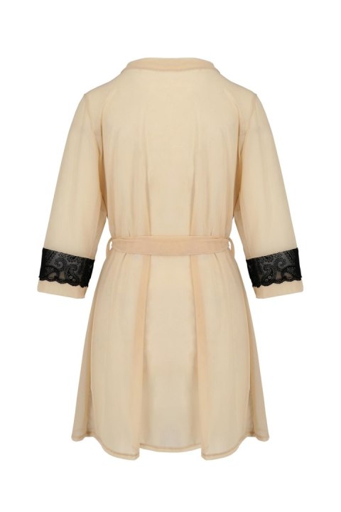 Bielizna-DAISY PEIGNOIR beige XXL/XXXL