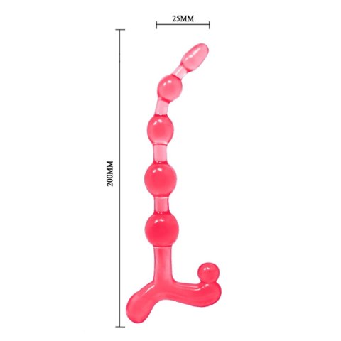 Koraliki sonda analna silikonowe 20cm różne kolory