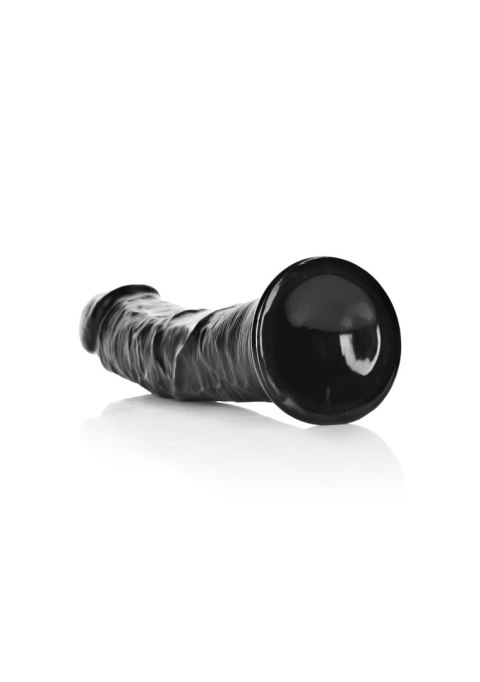 Czarne żylaste dildo z mocną przyssawką 25,5 cm