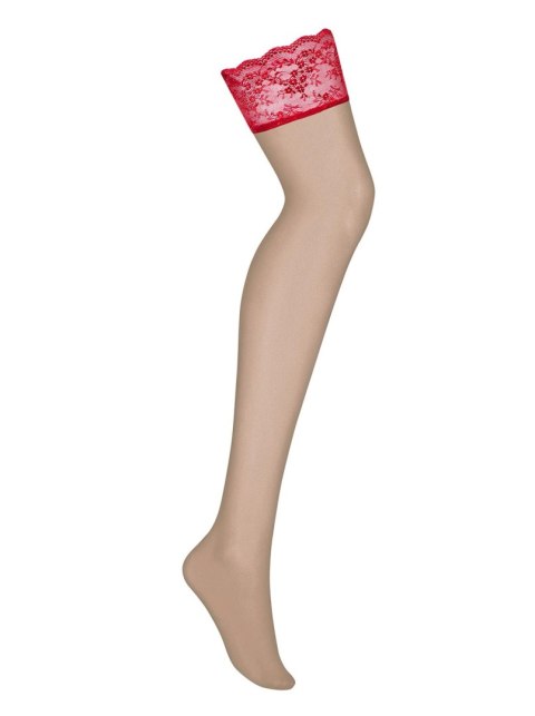 Czerwone erotyczne sex pończochy obsessive s/m