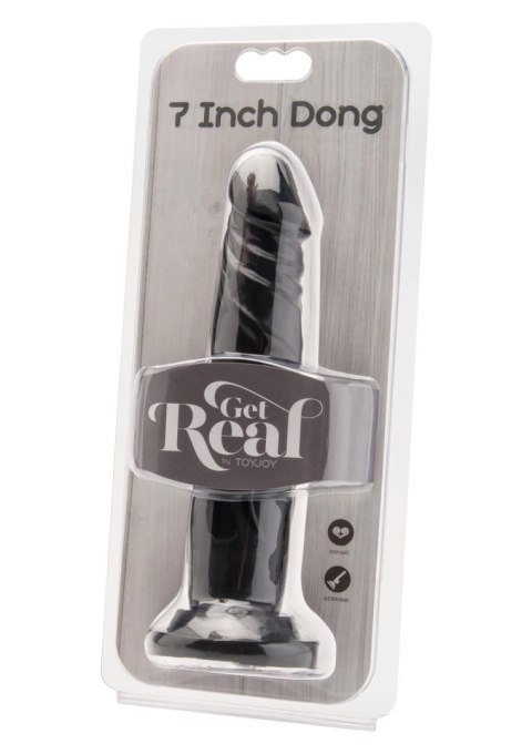 Dildo naturalne sztuczny czarny penis członek 18cm
