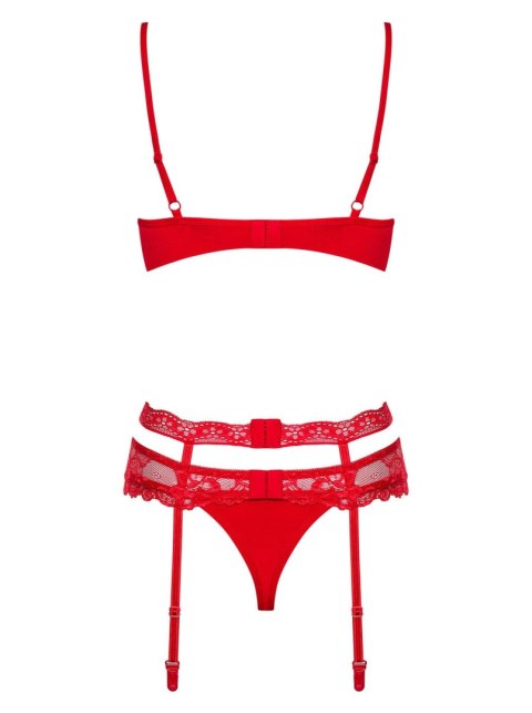 Komplet erotyczny pas stanik stringi obsessive s/m
